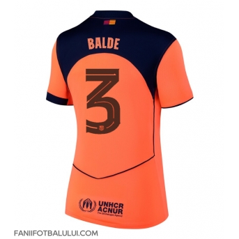 Barcelona Alejandro Balde #3 Tricou Fotbal Replică 2025-26 Femei Treilea